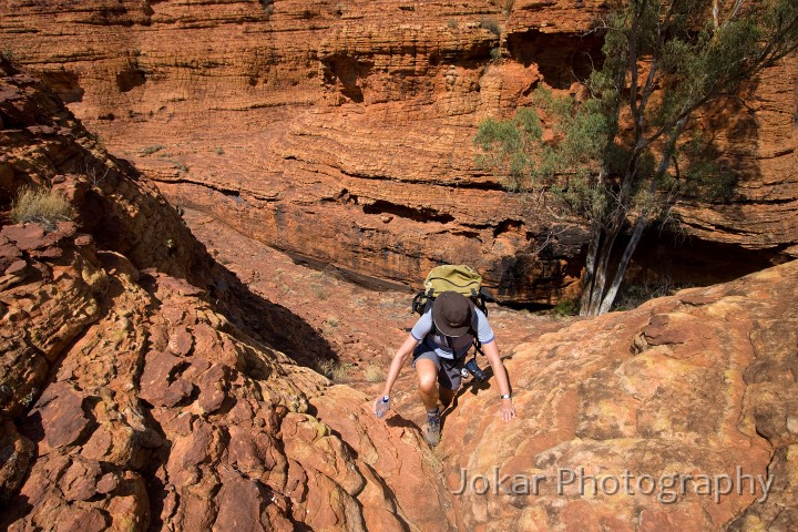 Kings Canyon_20070919_197.jpg - Karen near Kings Canyon, NT